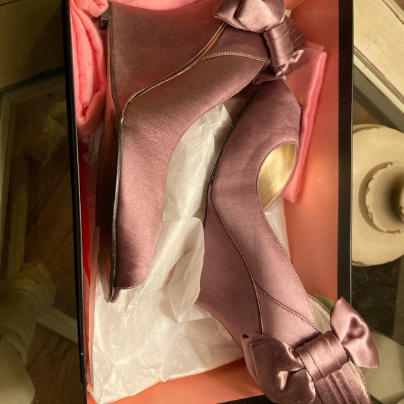 Nina Size 6 satin wedges - Picture 6 of 6